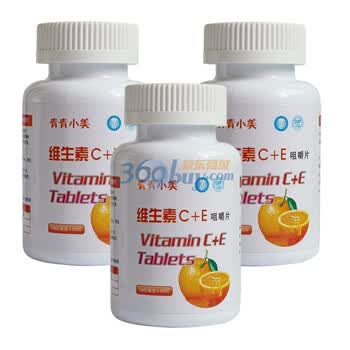 青青小美维生素C+维生素E(维生素C+E))咀嚼片 3瓶装