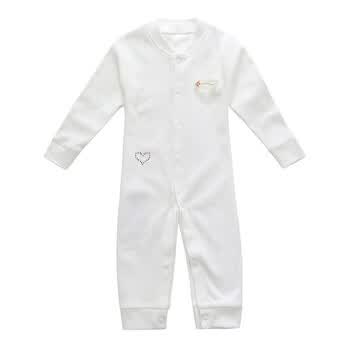 金轮种子 童装宝宝服长袖爬服哈衣 YM-7 白色 90码
