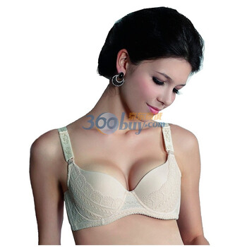 乐禧来 孕妇内衣 立体花模杯哺乳文胸 B11J0807 肉色 90C