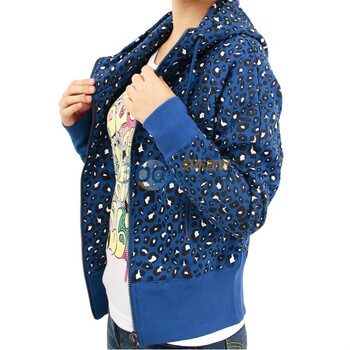 Karl Kani卡尔卡耐 2011秋冬新品 精致生活女士连帽外套51321414 蓝色 L