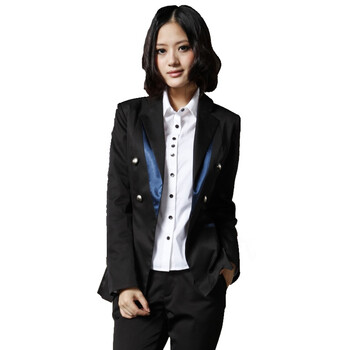 蒂娜莉莎 秋冬新品小西装 女短外套女小西装小外套9118 黑色(00) XL