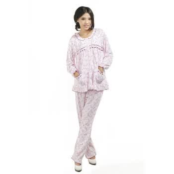 kidsmile凯德氏 孕妇装秋冬哺乳衣月子服家居服睡衣孕妇裤 TSS028 粉红 XL