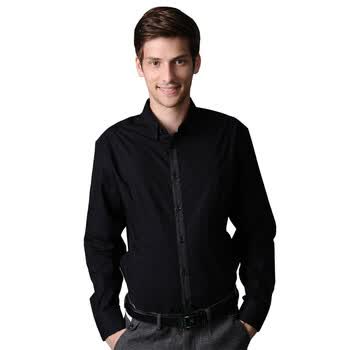POLO VILLAE保罗威特男士黑色长衬 PFECFADCF885 54/XXL