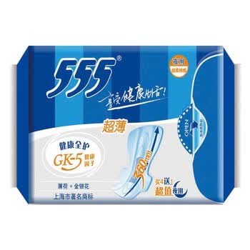 三五健康全护超长夜用4+1片*5包