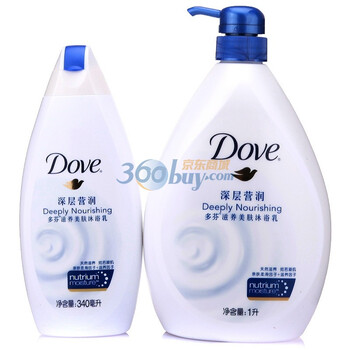 多芬深层营润沐浴露1L送深层营润沐浴露340ml