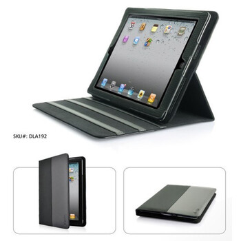 德鑫明 dexim DLA192B 苹果 iPad2 3代 纳米超纤布 全面保护套 3档位书本包