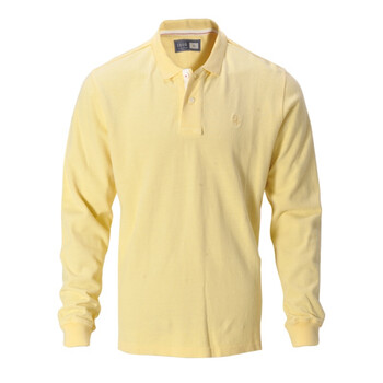 IZOD 秋季新品纯棉翻领长袖标准男士polo衫 1061913102301 黄色系 XXL(185/102A)