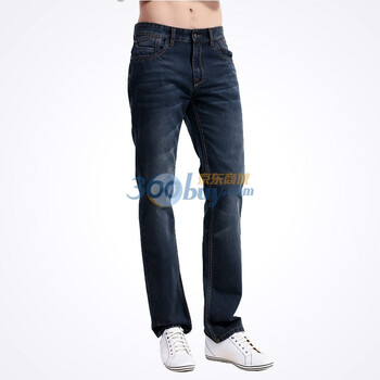 N&Q诺奇2012春夏新品男士时尚休闲水洗牛仔M222FA28001 蓝色 38