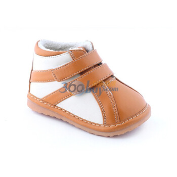 小蓝羊 叫叫鞋 秋冬新品 男女童鞋 SQ-C11303米色24