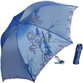 2012年新款 天堂伞 防紫外线 防晒 晴雨伞 3343E情有独钟 6号蓝