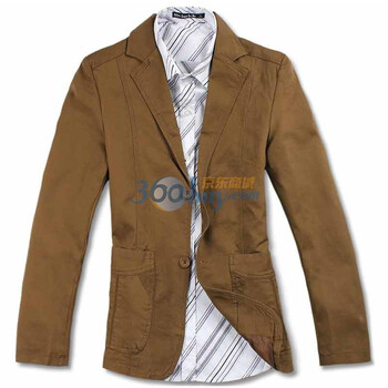 【OBM】12春新款男外套英伦修身西服男士休闲西装12XZ001 卡其色 165