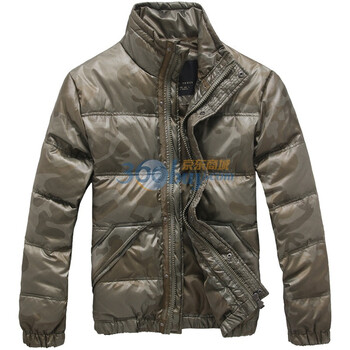 Magicpower2012秋冬装新款时尚迷彩男士羽绒服外套MBW10115 绿色 XL