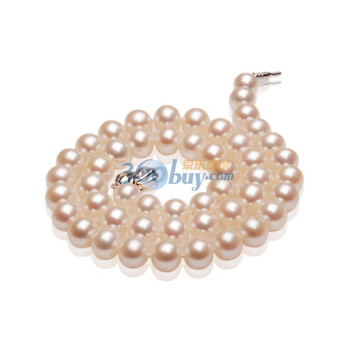 妆点女人 9-10MM 极光 圆形 珍珠项链 稀少无瑕