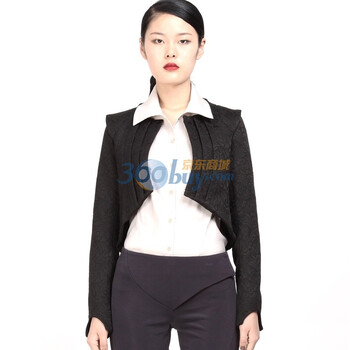 CELLMICELL 巴哈米舍2012春季新款女装 百搭时尚提花短外套 设计师款 702CW014 黑色 L
