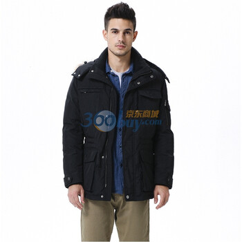 波司登 2011新款 羽绒服 男毛帽直摆中休闲 SR2239 黑色 185/100A(XL)