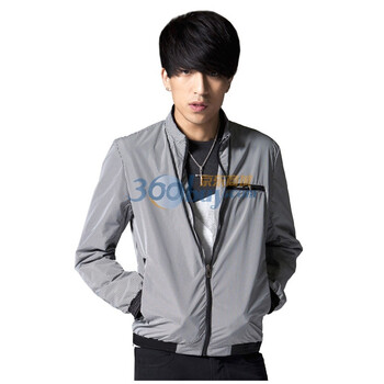 YOURBAN优版 夹克2011英伦时尚休闲男装新款小格子立领短夹克301109 灰色 XXL