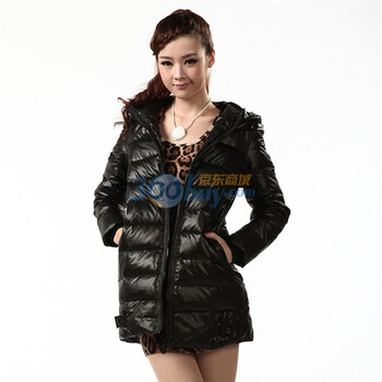 波司登旗下 2011新款 冰洁羽绒服 女式简约时尚中长款 BG11160黑色185/104A(XXXL)