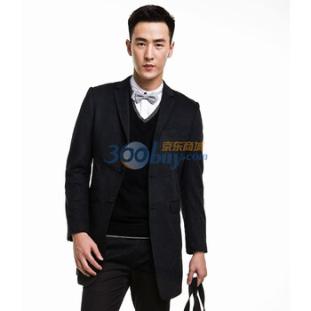PEACEBIRD太平鸟【冬季新品】大衣80710415002 黑色 XXL