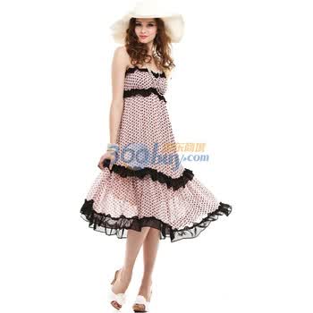 依迪菲 IDF 2012新款夏装轻熟女雪纺花边印花连衣裙FQL1359 10玫瑰浅紫 XL(175/96A)