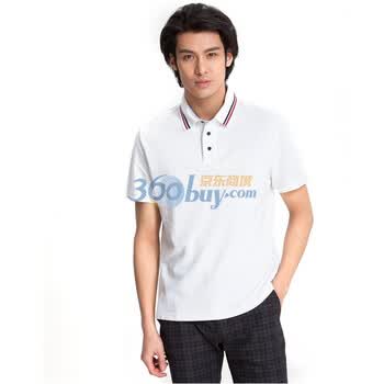 IZOD 校园风男士纯棉短袖POLO衫C|11113142014100 白色系 XL(185/102A)