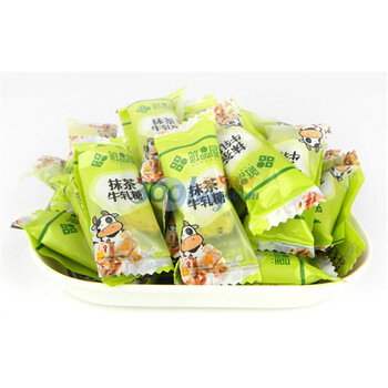 【鲜品屋】抹茶牛轧糖 手工牛轧糖 台湾风味 散称精包装 268克*2袋