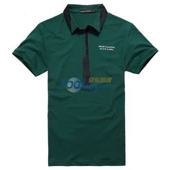 ROMCIIBOOD/乐思邦 2012春夏时尚休闲翻领纯棉短袖T恤 T8131 绿色 XL