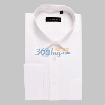 VITO RUFOLO唯阿VR男士精品衬衫BX5042-1 白斜纹 46