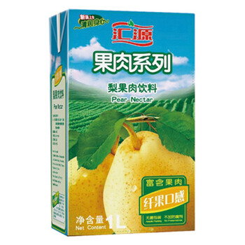 汇源40%梨果肉1L*12盒