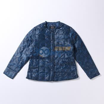雪中飞羽绒服 女短款保暖内恤 XR8146 蓝色 185/104A(XXXL)