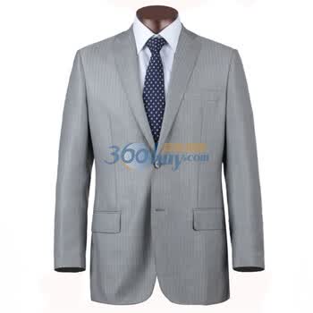 顺美 SMART GARMENTS 春夏男士商务正装 银灰色 修身 两粒单排扣 西服上衣100307 56C