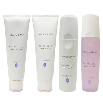 MARY KAY玫琳凯3号套装 澄清面膜霜113g+澄清爽肤液150ml+清爽润肤乳液118ml+深层清洁乳113g
