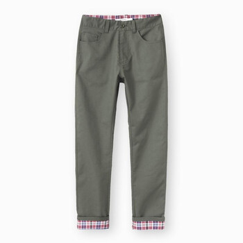 初刻CRUCCO 裤子 拼接休闲裤 男装 2011秋冬新品 00012063军绿色XXL