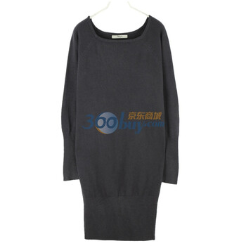 韩都衣舍 春季新品 韩国春装新款纯色长款连衣裙GY1067 灰色 均码