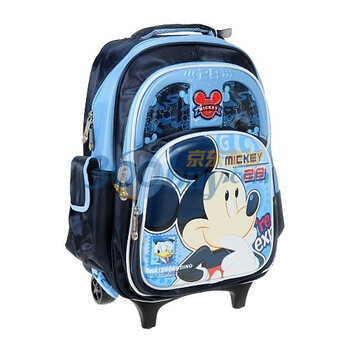 Disney/迪士尼 Mickey米奇/米妮卡通图案可拆卸拉杆书包/减负书包SM80244 深蓝色