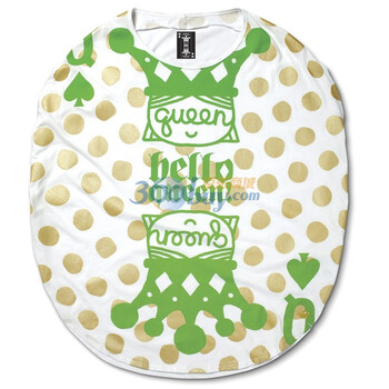 Giordano佐丹奴 T恤 女Hello Queen Big Tee 01391083 花的白色 M