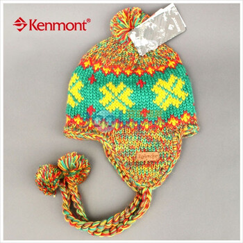 kenmont冰岛毛经典绝色护耳帽KM-1131 黄色