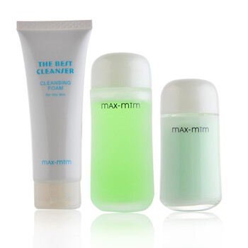 梵希陀MAX-MTM清爽控油3件套（清爽洁面泡沫110ml+平衡液120ml+紧致乳液100ml）