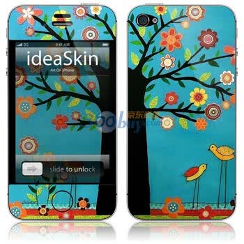 ideaskin 苹果apple iphone 4/4s 阳光 机身贴膜 手机贴纸 保护套 彩膜 手机美容 皮肤 CJHD012142