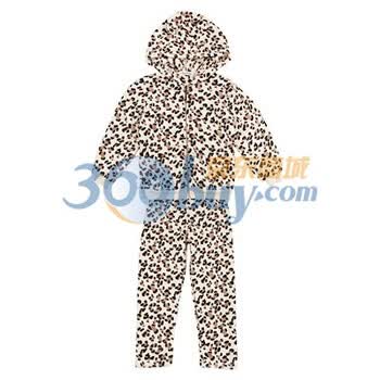 爱慕 Shine Love心爱11AW三只熊/豹之家儿童家居服亲子套装SK46011 豹纹 140