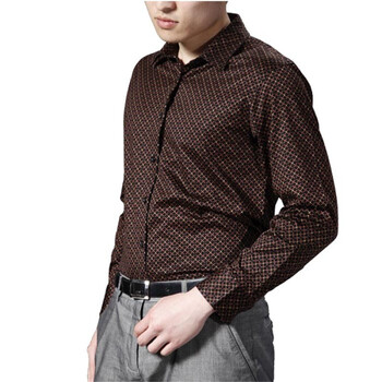 【FEIPINPAI】顶级三丝光棉红咖长T 男(nonbrand)NON11114/00009-09棕色54(185/100A)