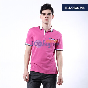 蓝冰 2012夏装男式短袖T恤 polo衫 ^@^BAA3001 淡腮红 190/108A(XXXL)