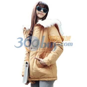 时尚起义 冬装韩国进口糖果色加棉休闲外套 女569033 黄色 one
