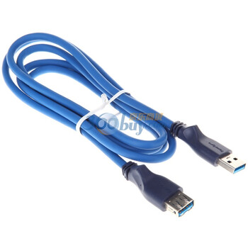 包尔星克（PowerSync）UAMF31 USB3.0延长线 A公对A母 蓝色 1.5米