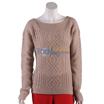 les100ciels <em>法国</em>乐颂 纯羊绒 <em>手工编织</em>一字领毛