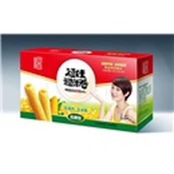 【福娃年货】粗粮零食 福娃糙米卷玉米味200gX3盒 有机食品