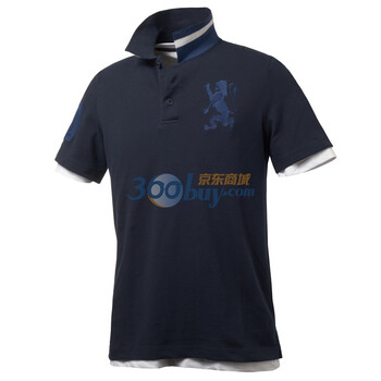 Giordano佐丹奴 Polo 男弹力狮王运动修身Polo 01010180 藏蓝 XL