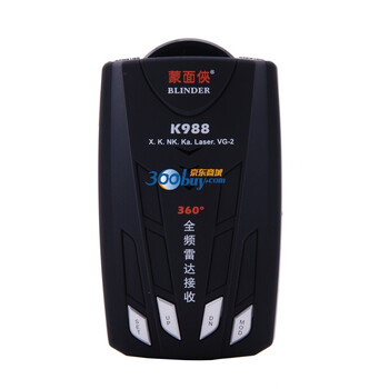 征服者 蒙面侠K988 POP雷达360度全频接收 GPS双核心引擎