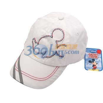 Disney/迪士尼童帽 帽子米奇男童鸭舌帽D08MQ2856 白色 56