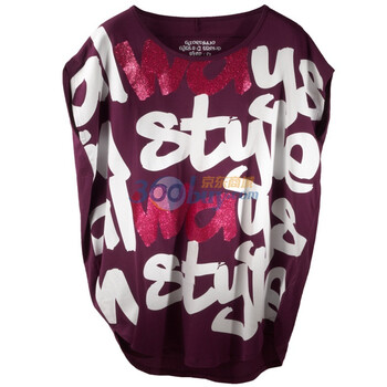 Giordano佐丹奴 T恤 女活出真我动感Big Tee 01391065 深紫色 M
