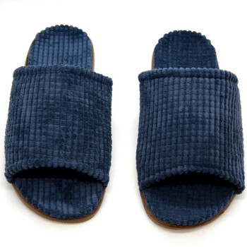 金硕舒暖系列101002直面条绒男士拖鞋蓝色41-42/42-43/44-45码 XL